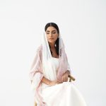 White with light pink
Dantel Georgette Sheila