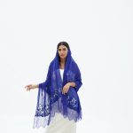 Dark blue Dantel Georgette Sheila