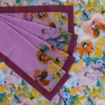 COTTON  RAYON FABRIC WITH Sheil Chiffon
